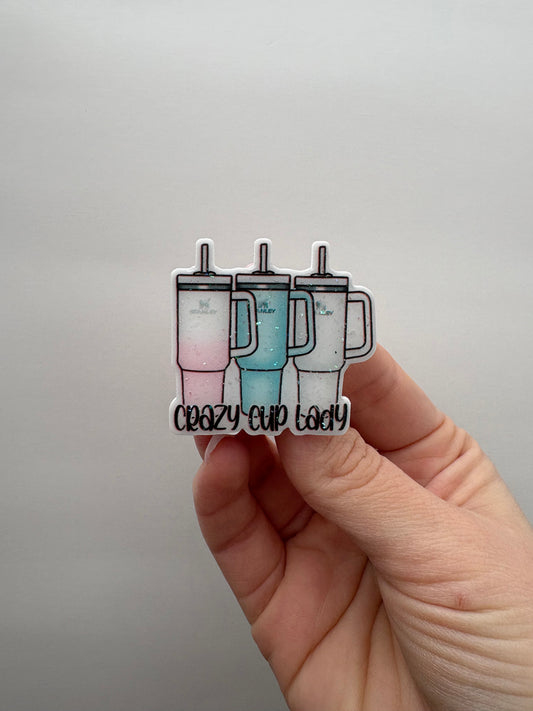 Crazy Cup Lady Badge Topper