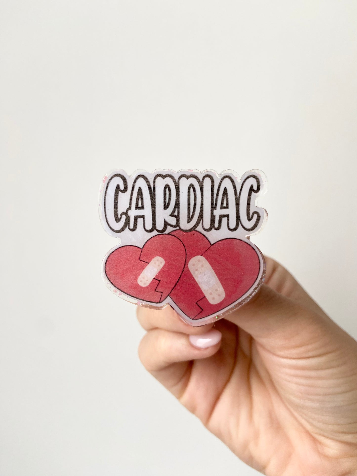 Cardiac Acrylic Badge Topper