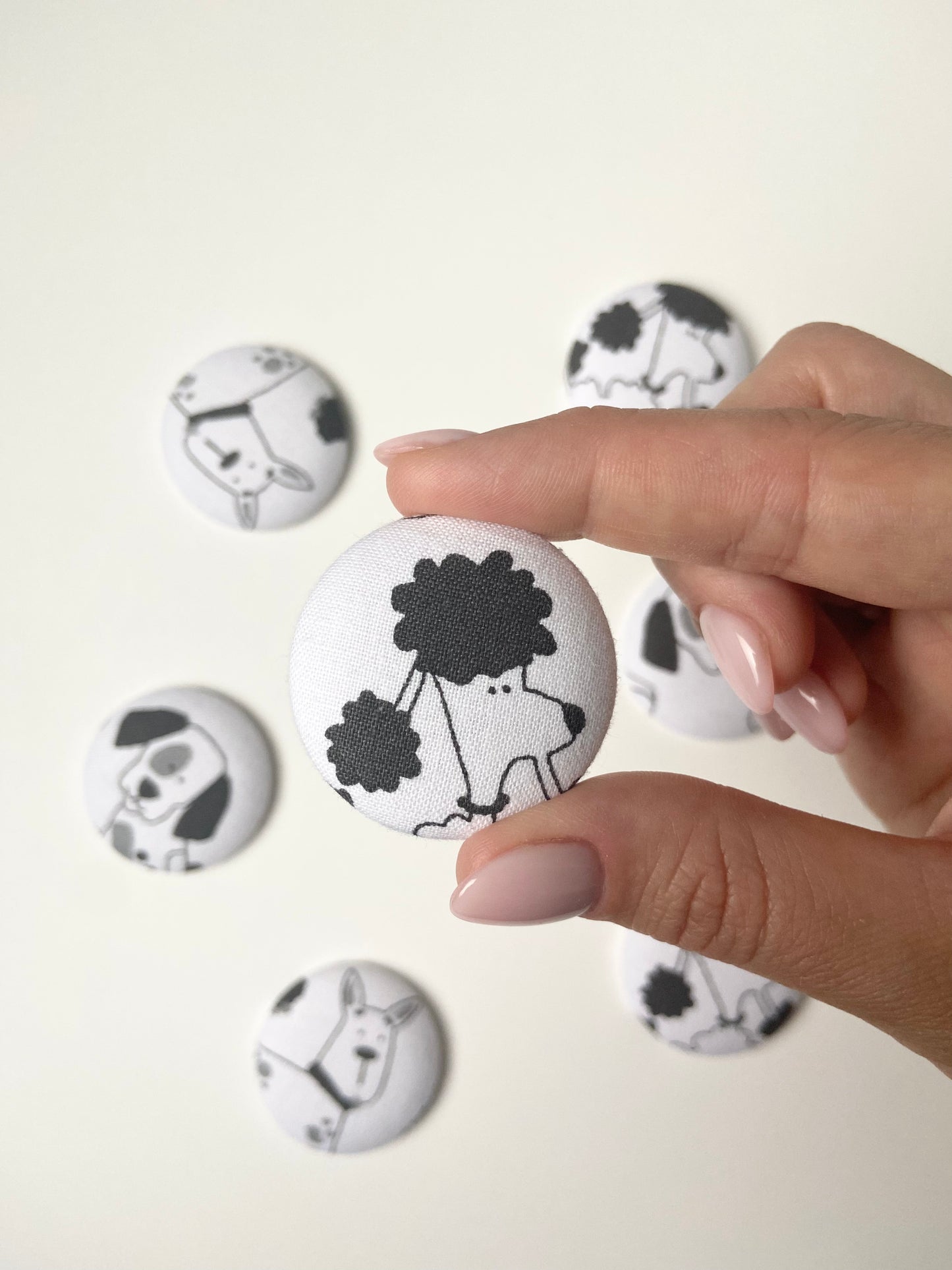 Dogs Fabric Badge Topper