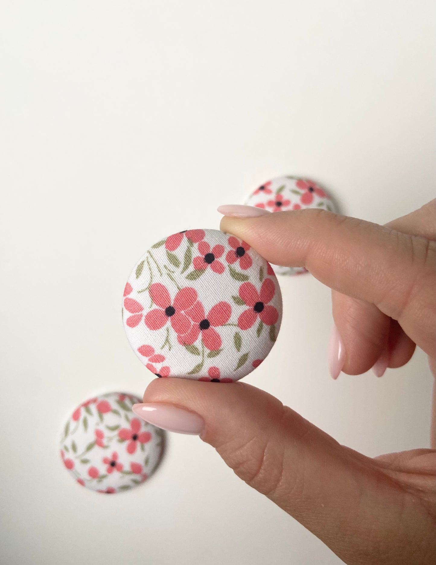 Spring Florals Fabric Badge Topper