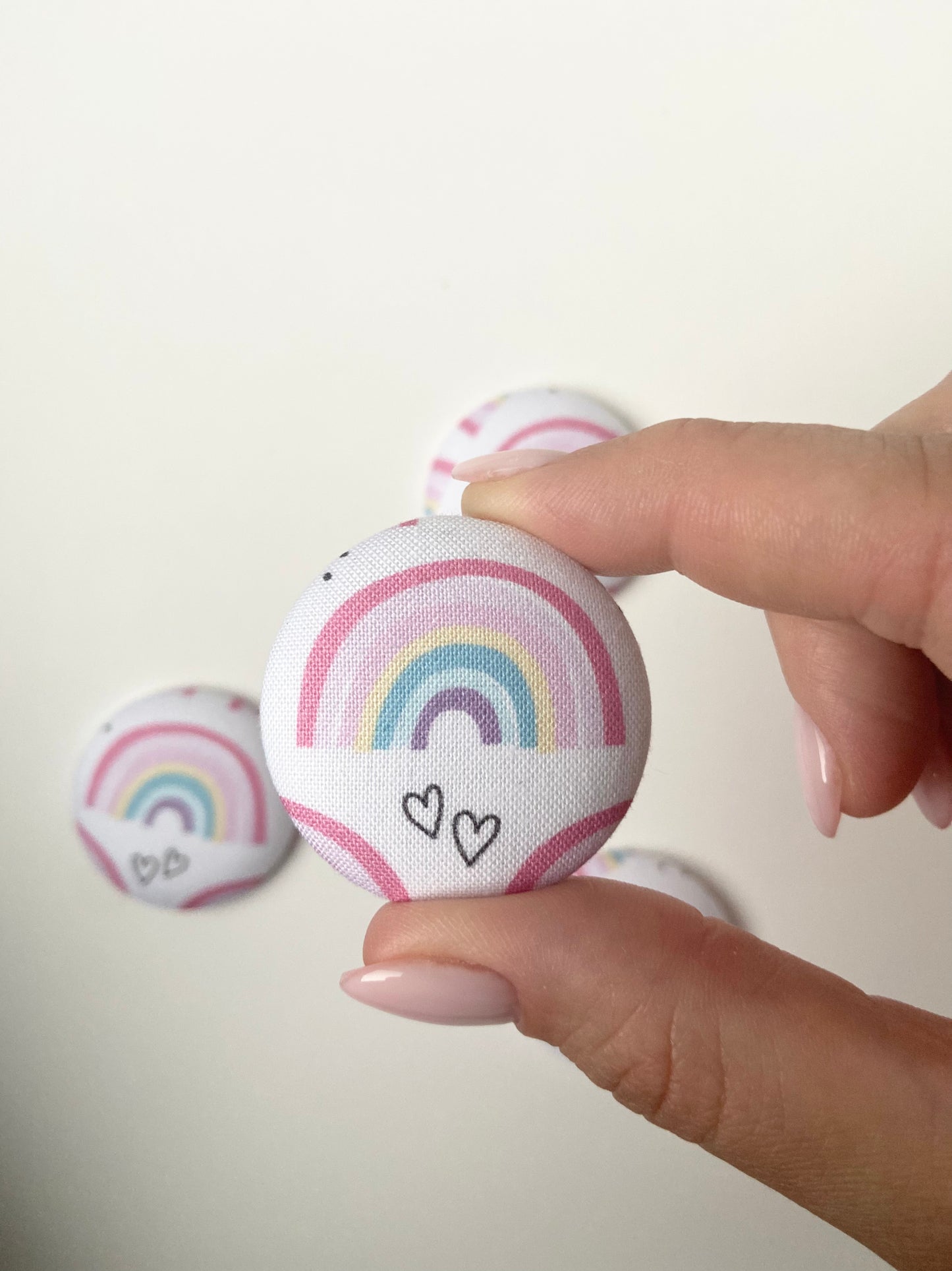 Rainbow Fabric Badge Topper