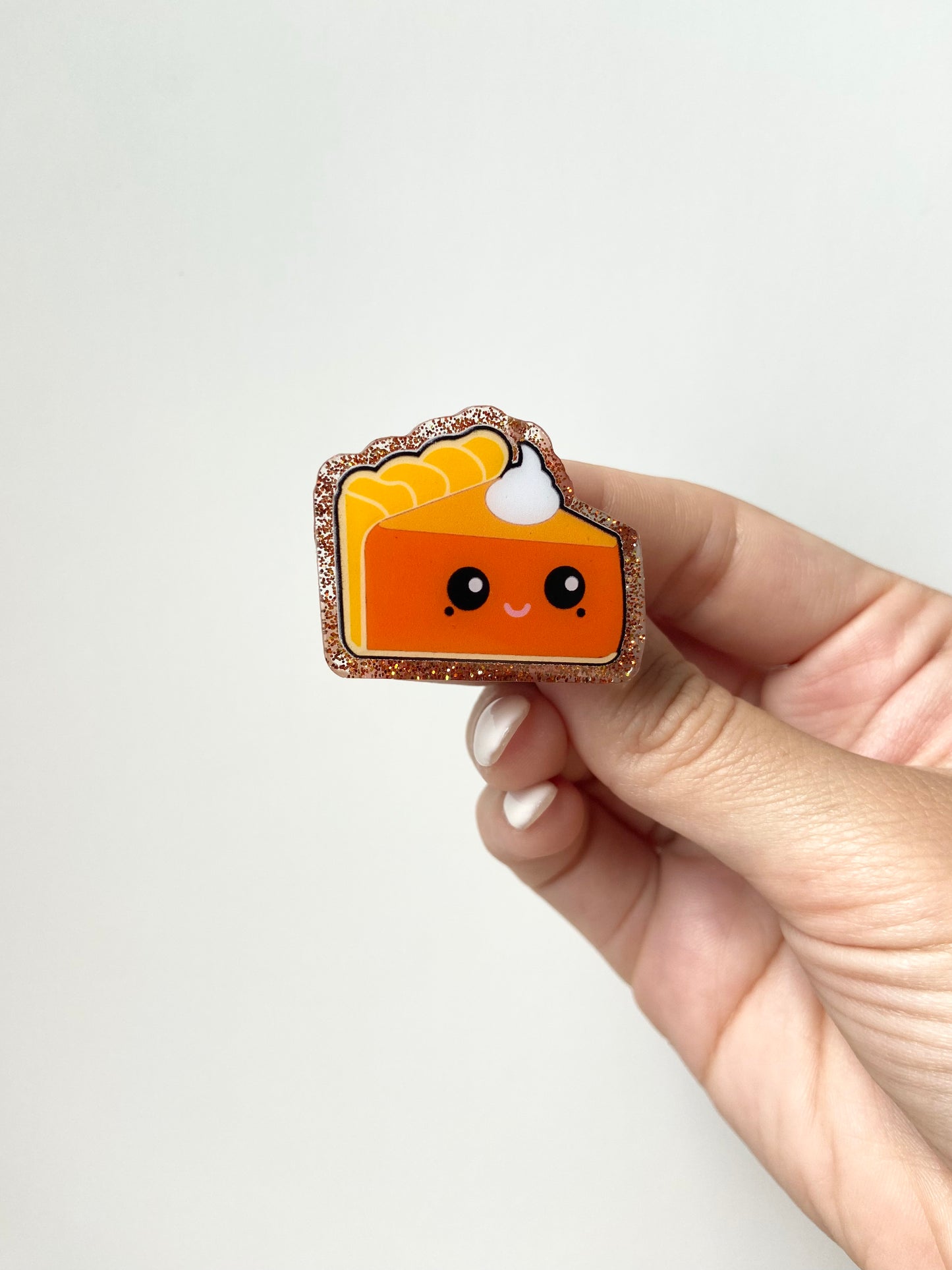 Pumpkin Pie Acrylic Badge Topper