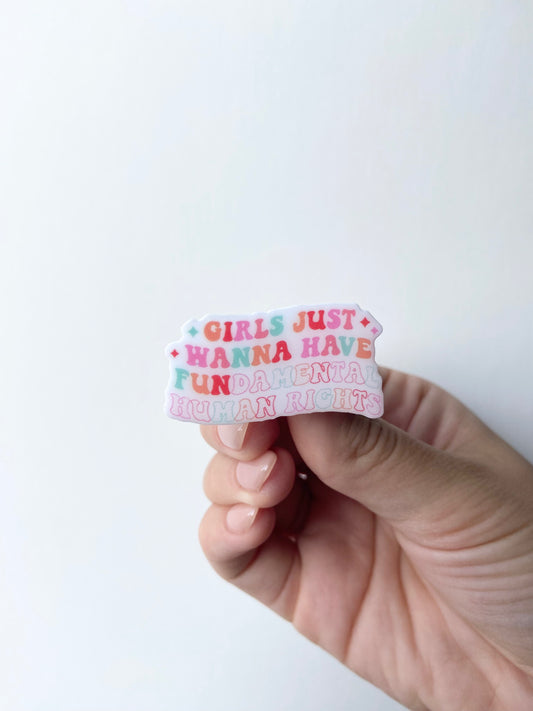 Fundamental Rights Plastic Pin