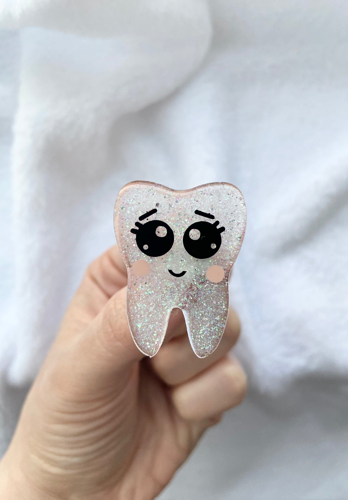 Tooth Acrylic Badge Topper