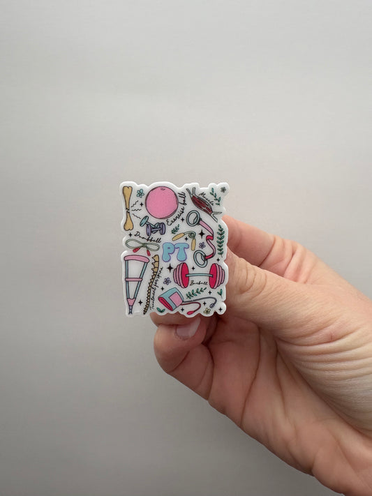 Physio (PT) Plastic Badge Topper