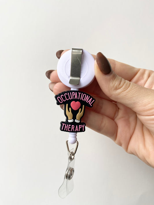 Occupational Therapy (OT) Beaded Badge Reel