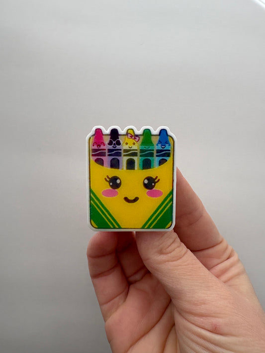 Crayons Plastic Badge Topper
