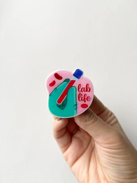 Lab Life Plastic Badge Topper