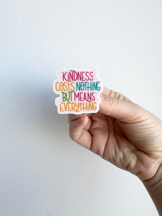 Kindness is Everything Plastic Badge Topper