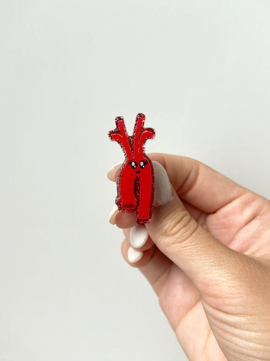 Aorta Acrylic/Plastic Pin