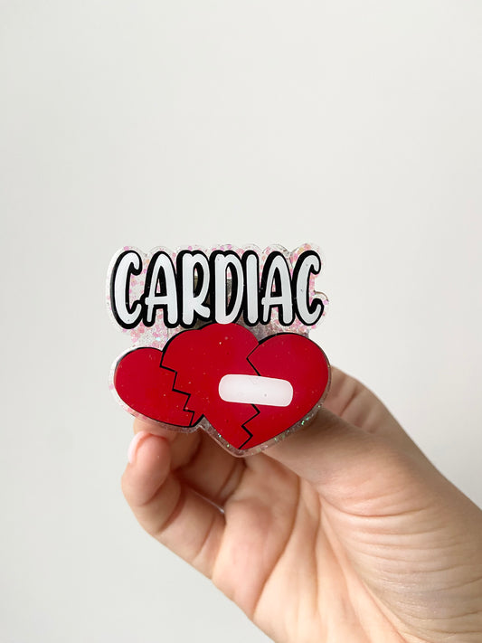 Cardiac Acrylic Badge Topper