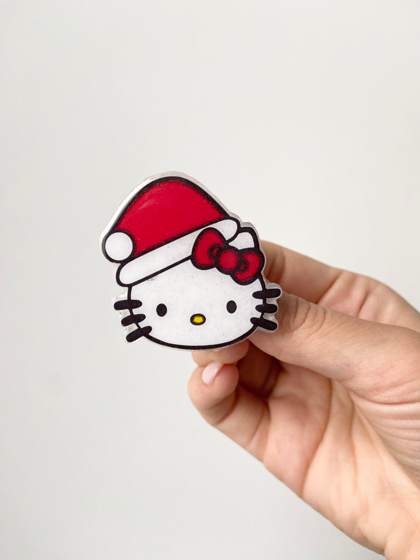 Santa Kitty Badge Topper