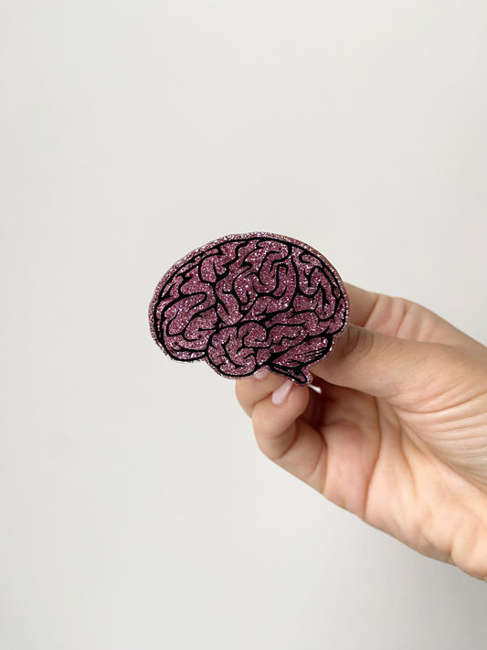 Anatomical Brain Acrylic Badge Topper