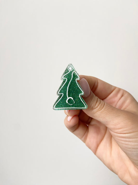 Stethoscope Christmas Tree Acrylic Badge Topper