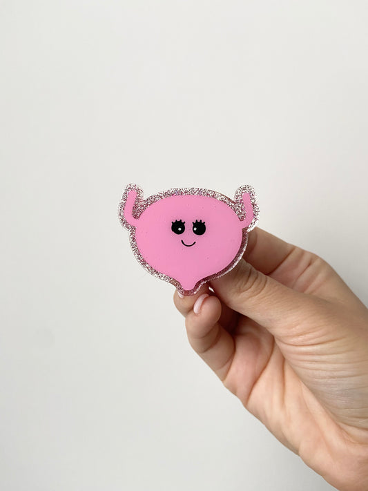 Bladder Acrylic Badge Topper