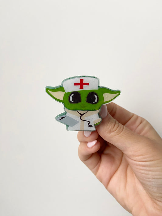 Yoda Nurse Badge Topper