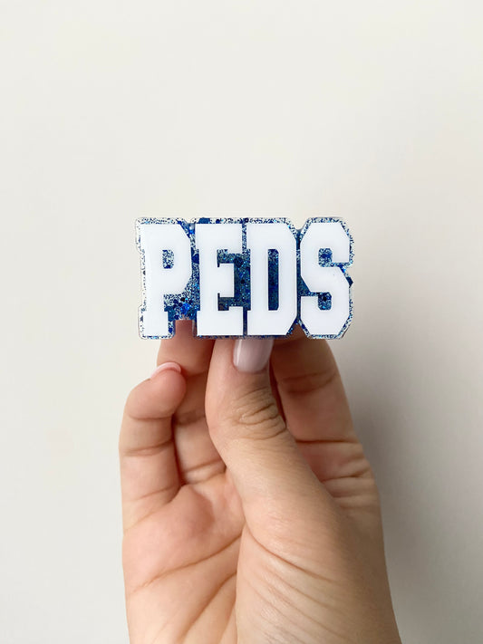 PEDS Acrylic Badge Topper