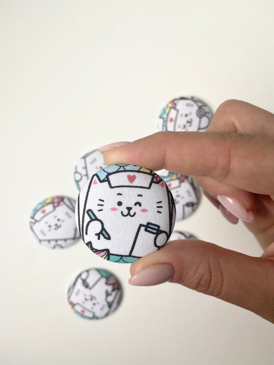 Medical Cats Fabric Badge Topper