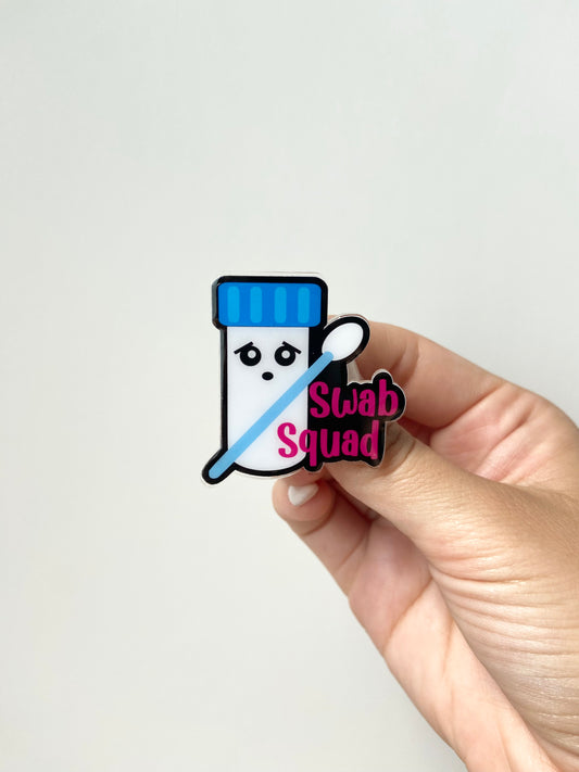 Swab Squad Acrylic Badge Topper