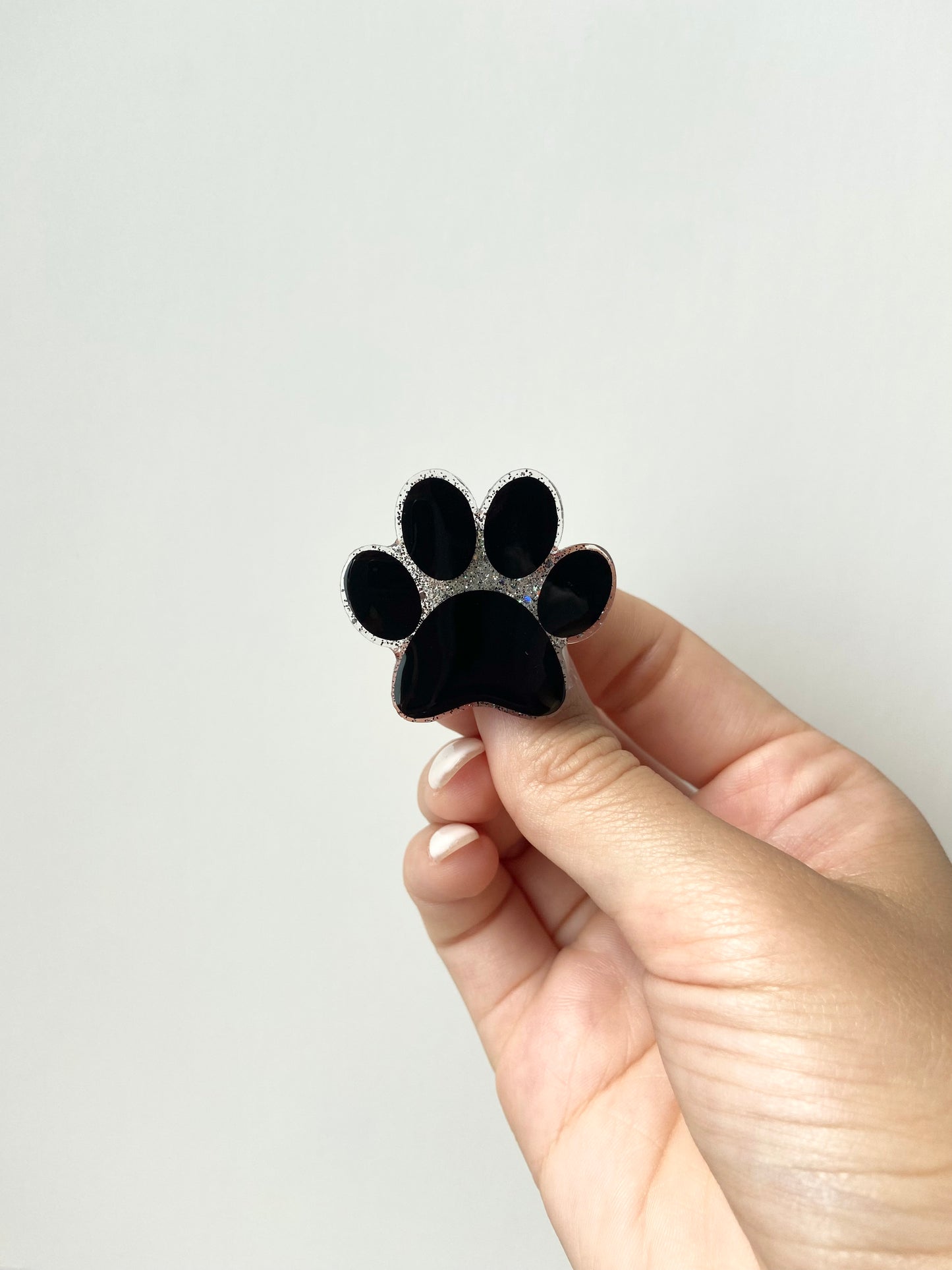 Paw Print Acrylic Badge Topper