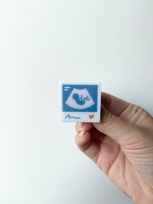 Ultrasound Plastic Badge Topper